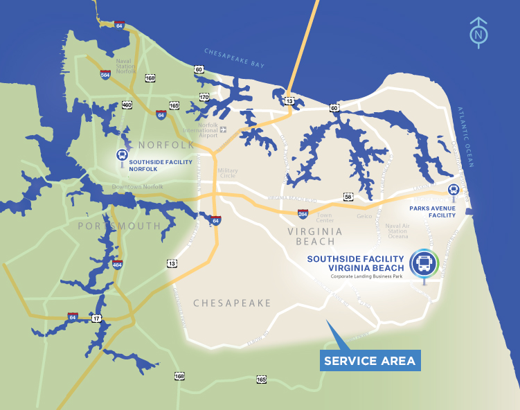 HRT Southside Service Map